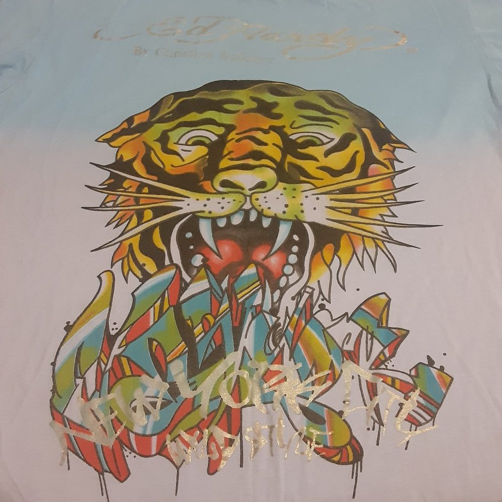 Ed Hardy by Christian Audigier New York Wild Style SS T Shirt Size XXXL